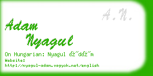 adam nyagul business card